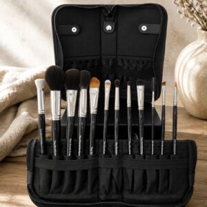 Pro Brush set with folder/stand, 12 brushes