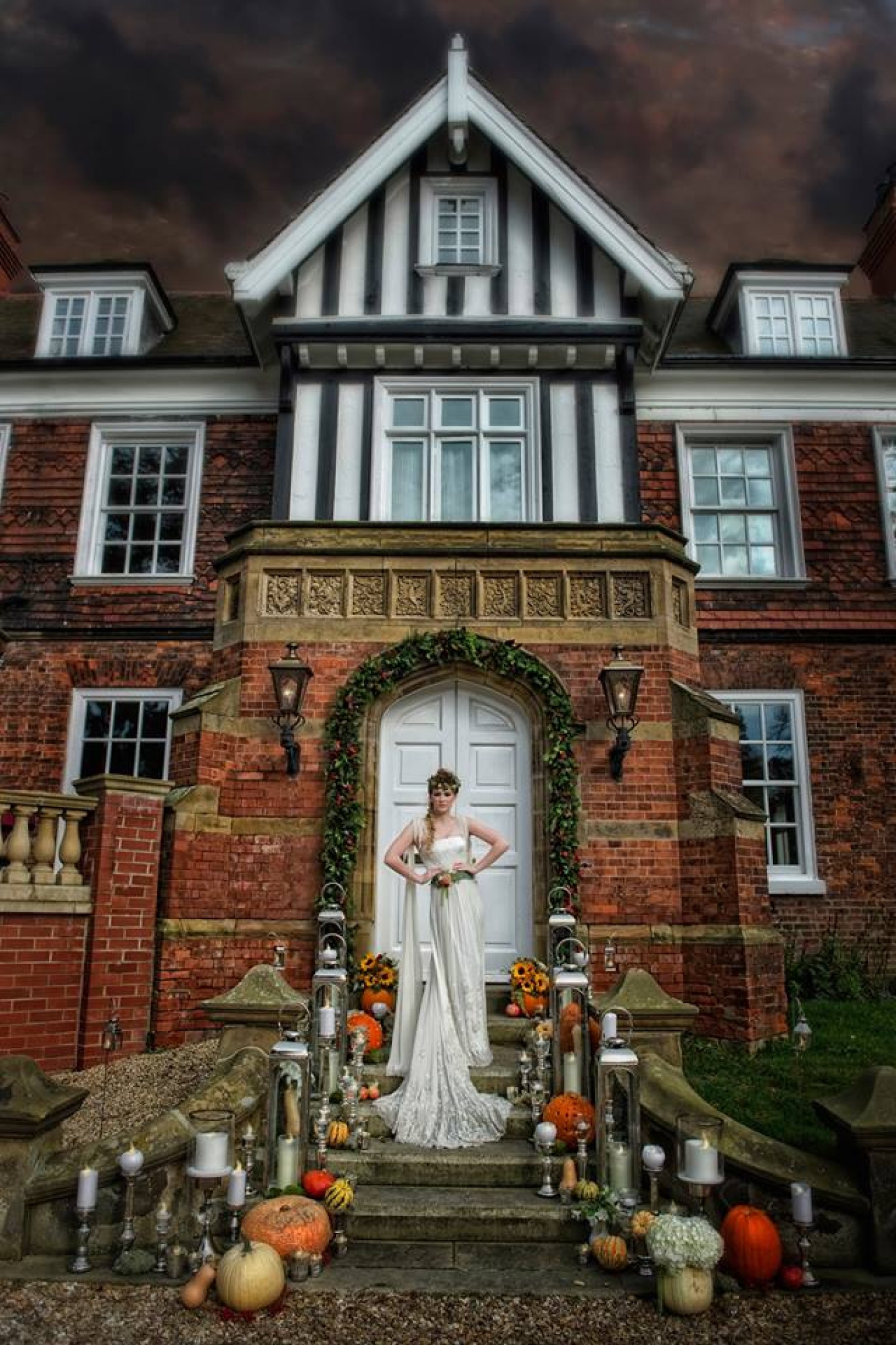 Healing Manor Autumn bridal couture shoot