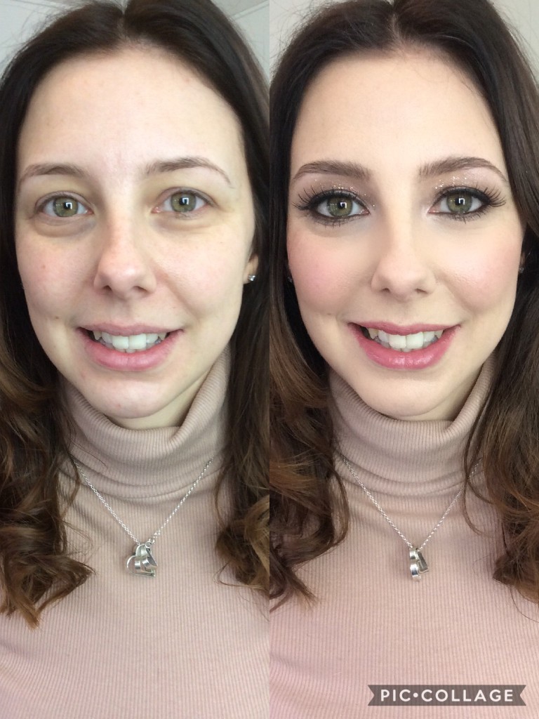 Kate - before and after make-up.  Make-up by Tina Brocklebank Make-up artist.