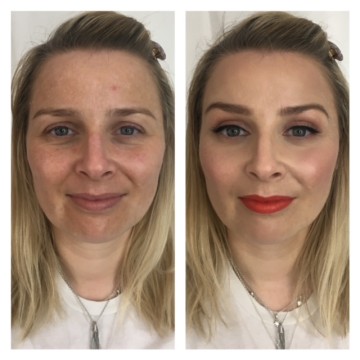 Before and after, Bridal and Makeup Lessons by Tina Brocklebank