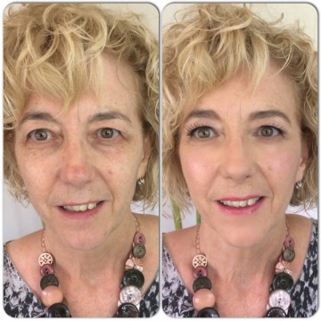 Anne White before and after makeup
