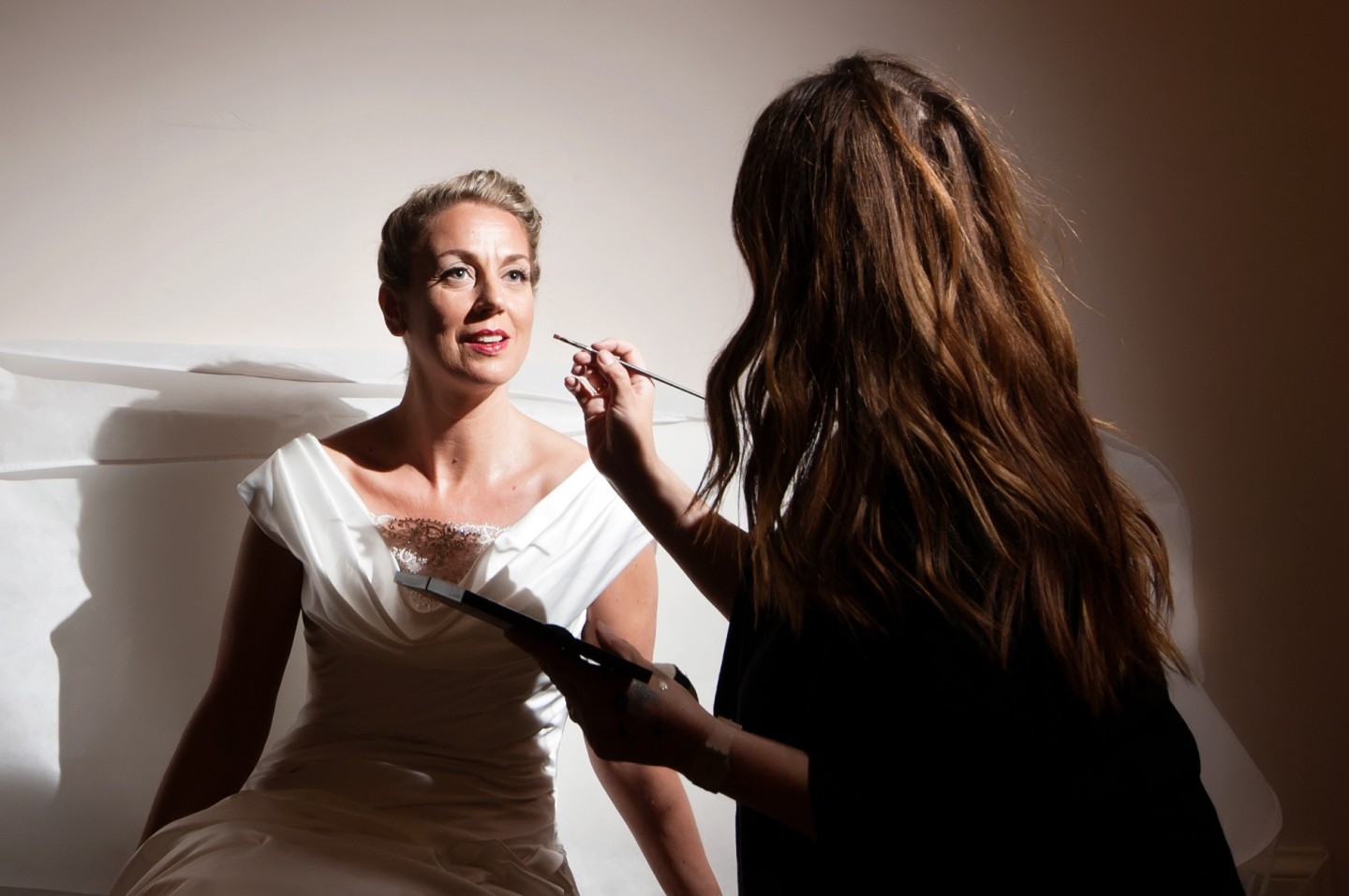 Bridy the beautiful Bride! Make-up by Tina Brocklebank.Photo by GJA photography.