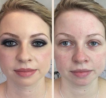 Before and after, Makeup lessons by Tina Brocklebank