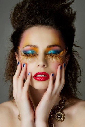 80s inspired makeup by Tina Brocklebank.