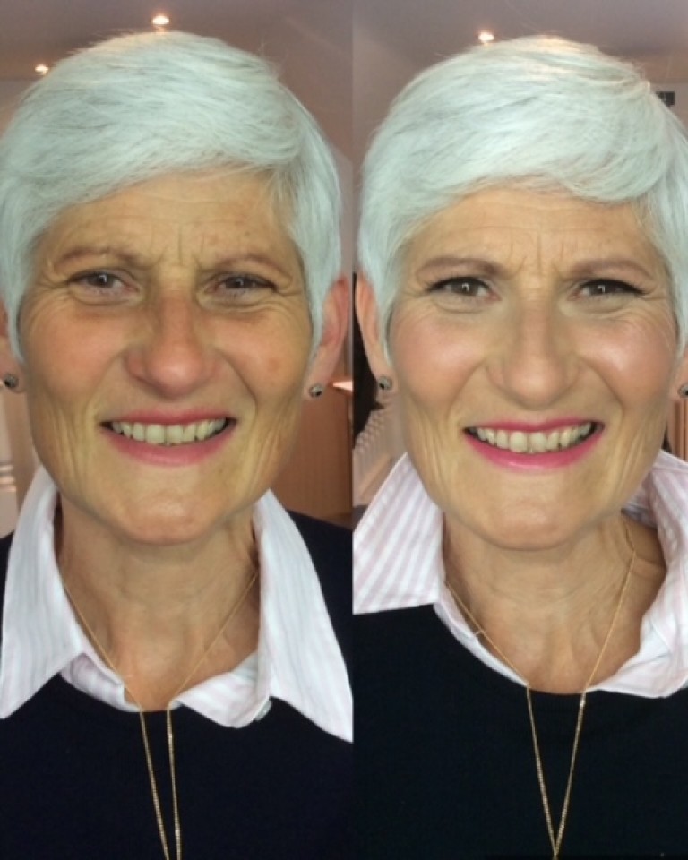 Mature makeup by Tina Brocklebank