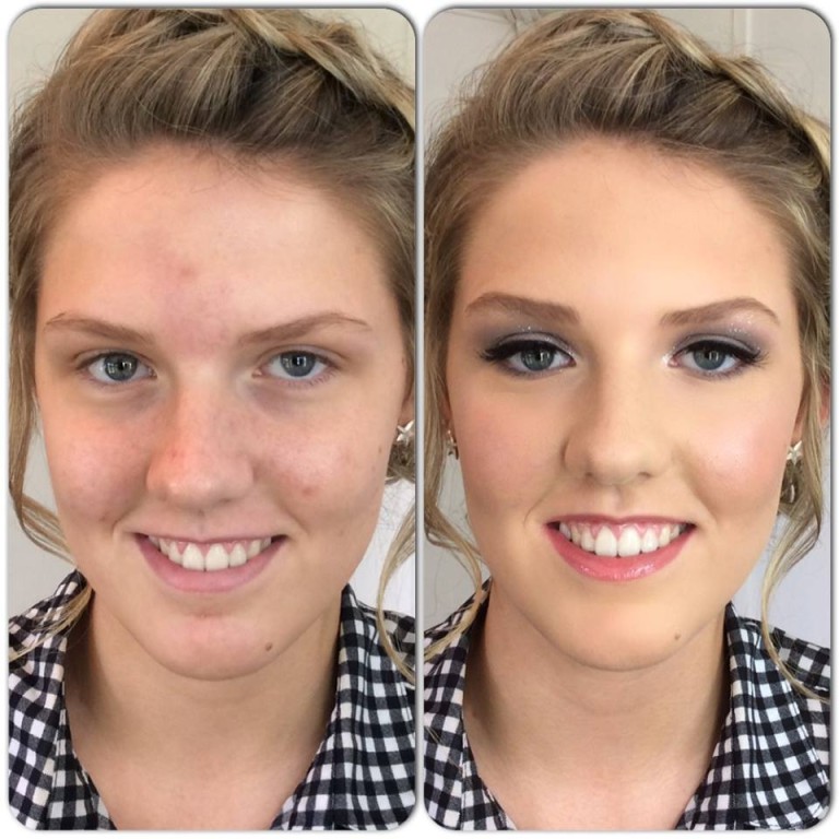 Olivia Stocks, Prom makeup by Tina Brocklebank.