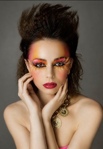 80s inspired makeup